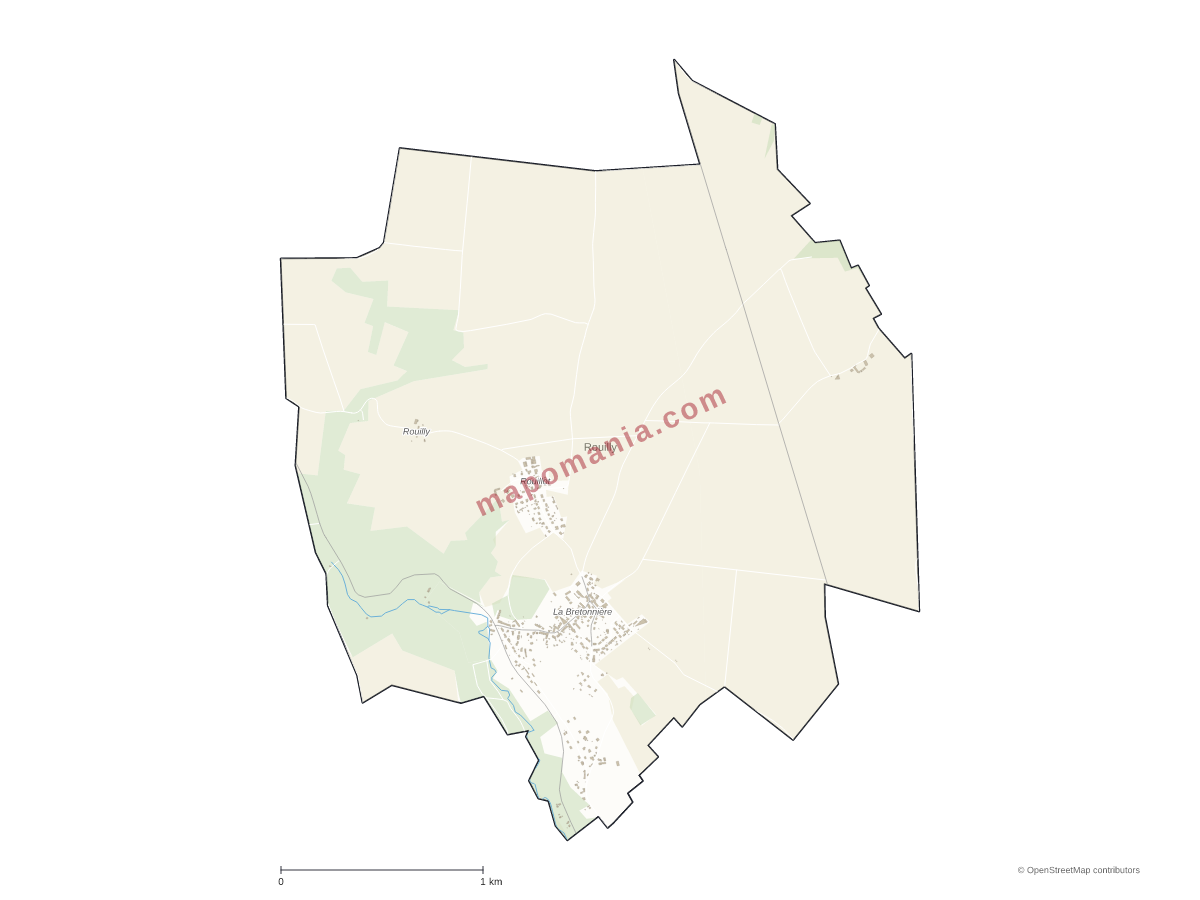 Carte de Rouilly à personnaliser