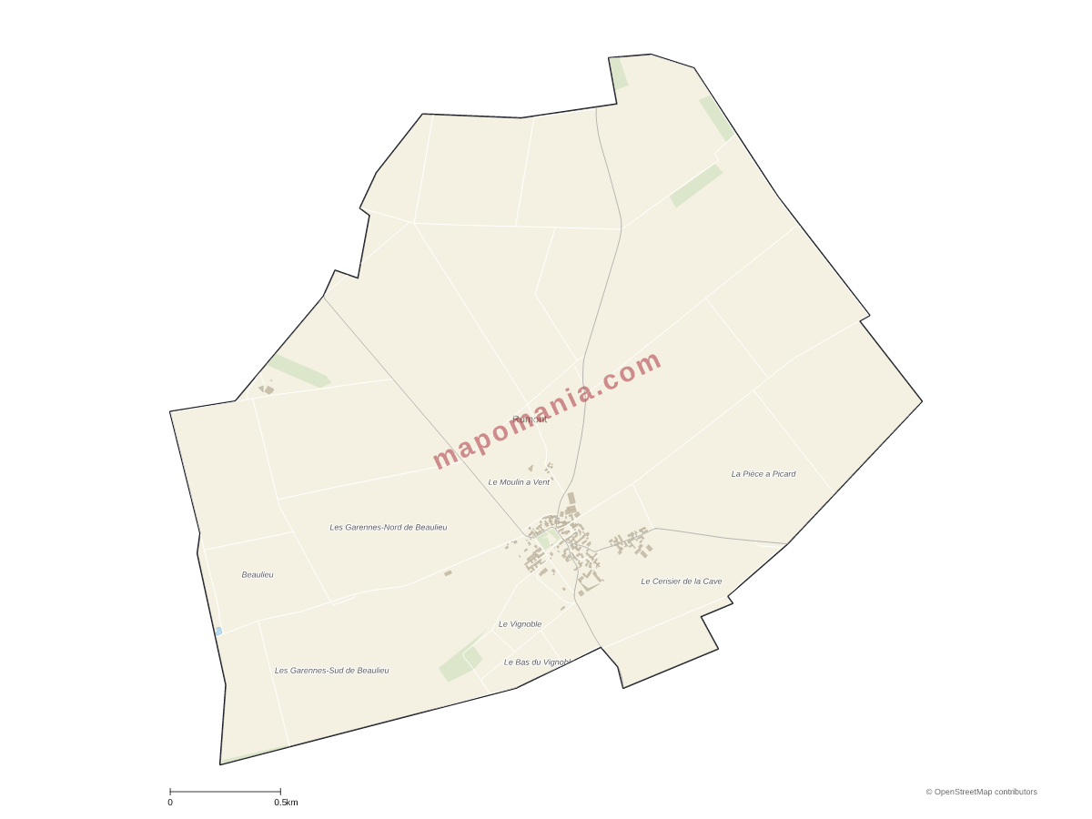 Carte de Rumont à personnaliser