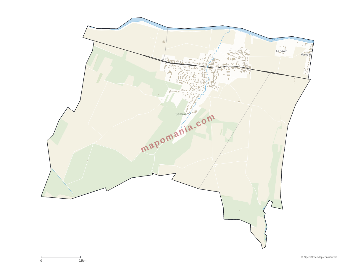 Carte de Sammeron à personnaliser
