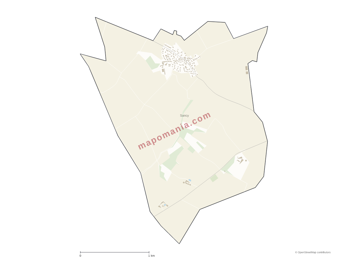 Carte de Sancy à personnaliser