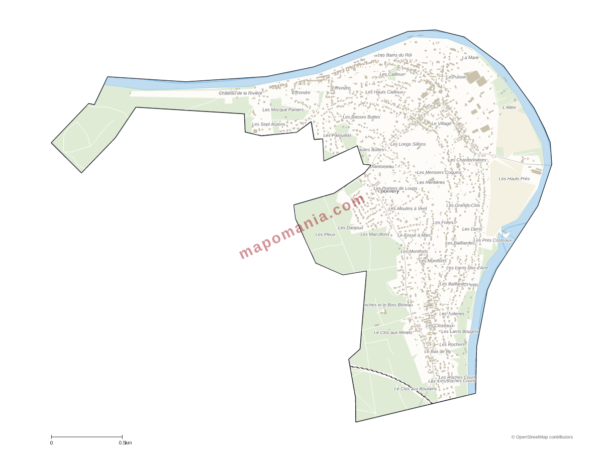 Carte de Thomery à personnaliser