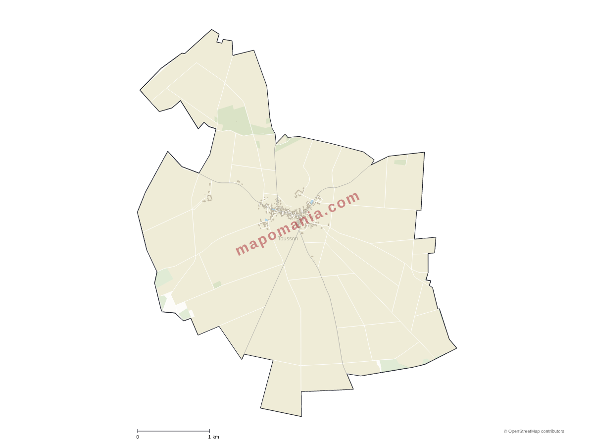 Carte de Tousson à personnaliser