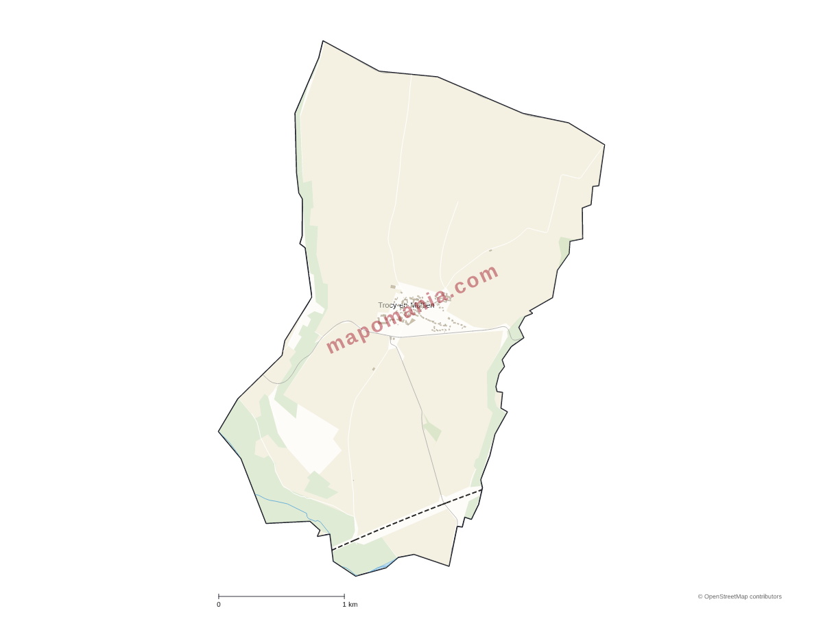 Carte de Trocy-en-Multien à personnaliser
