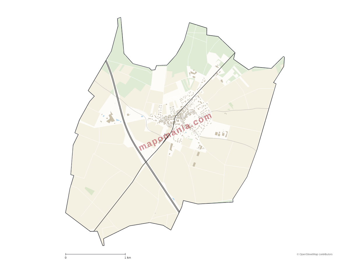 Carte de Ury à personnaliser