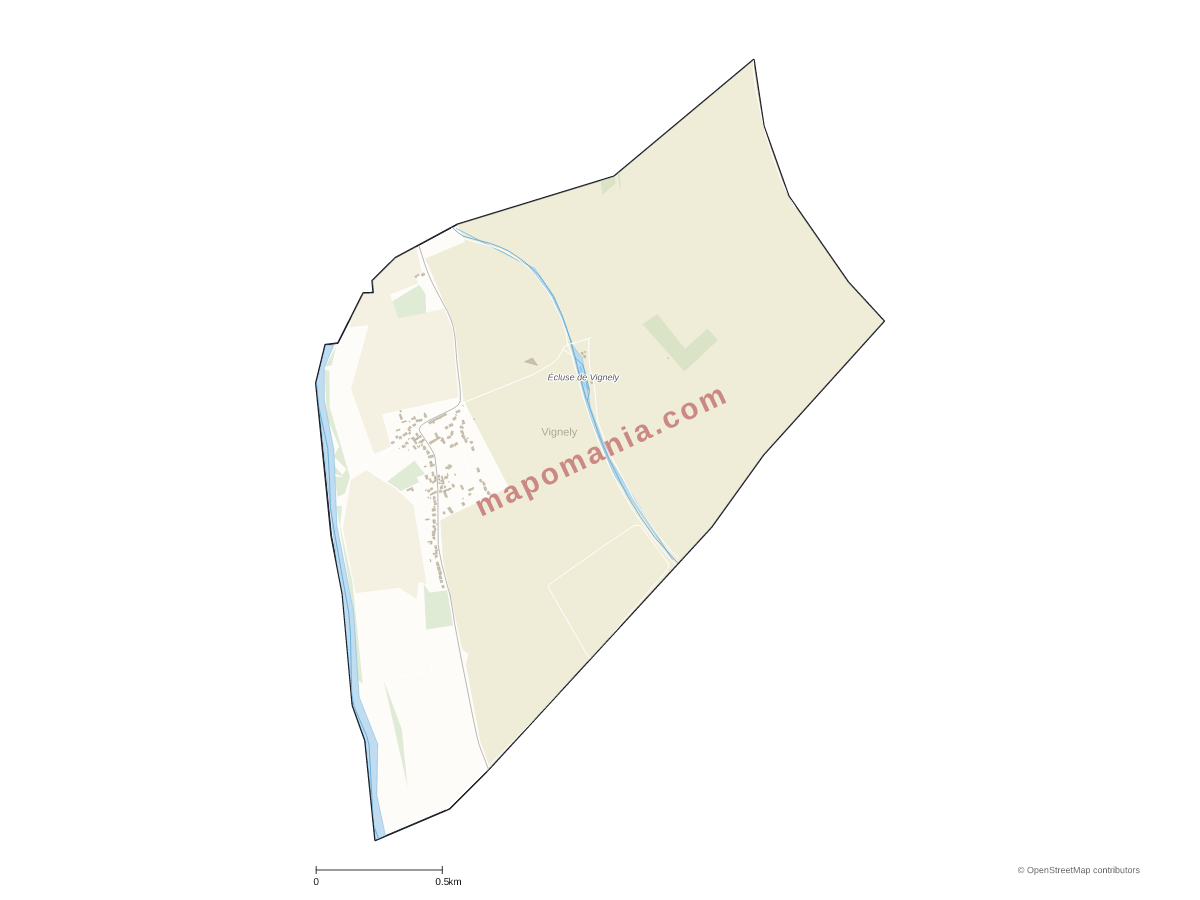 Carte de Vignely à personnaliser