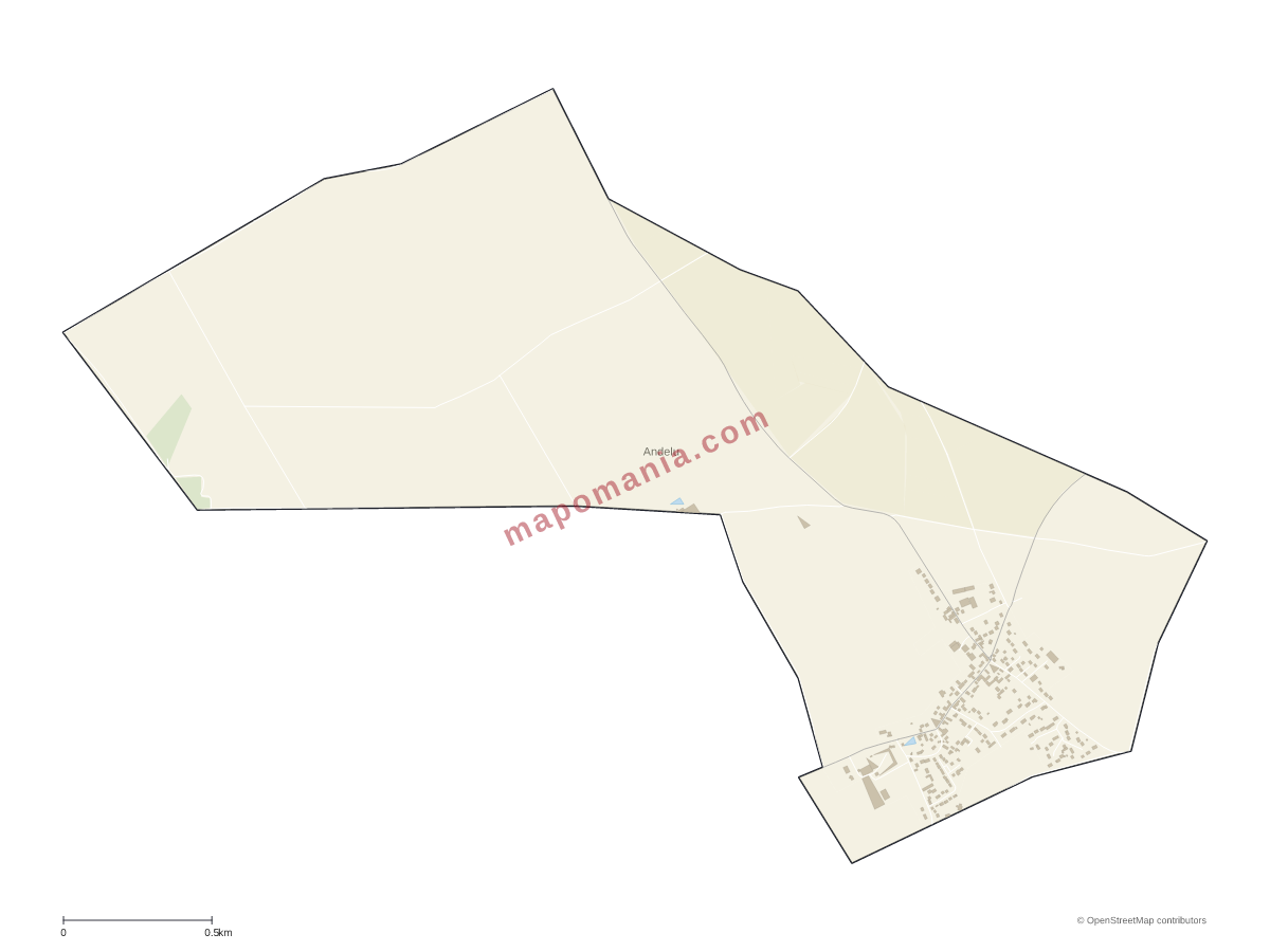 Carte de Andelu à personnaliser