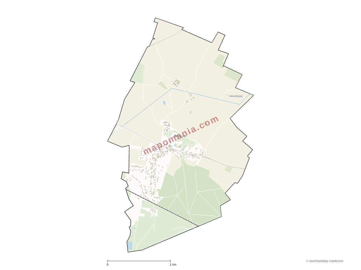 Carte de Béhoust à personnaliser