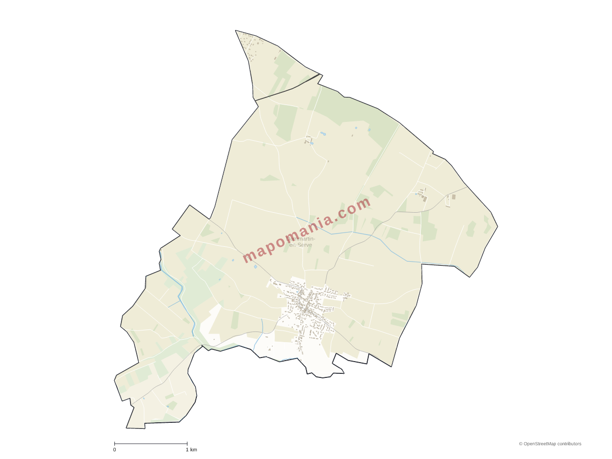 Carte de Dammartin-en-Serve à personnaliser