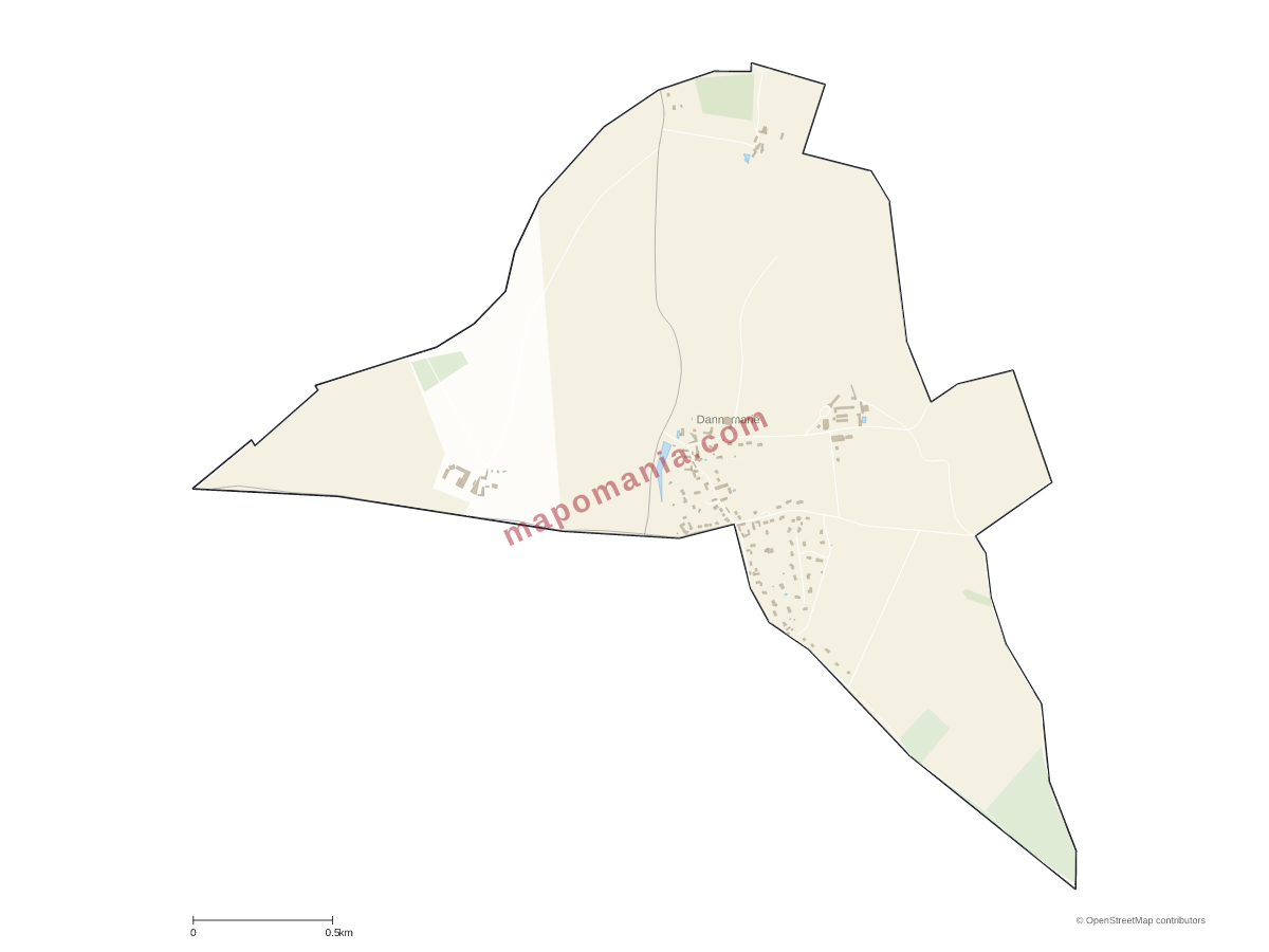 Carte de Dannemarie à personnaliser
