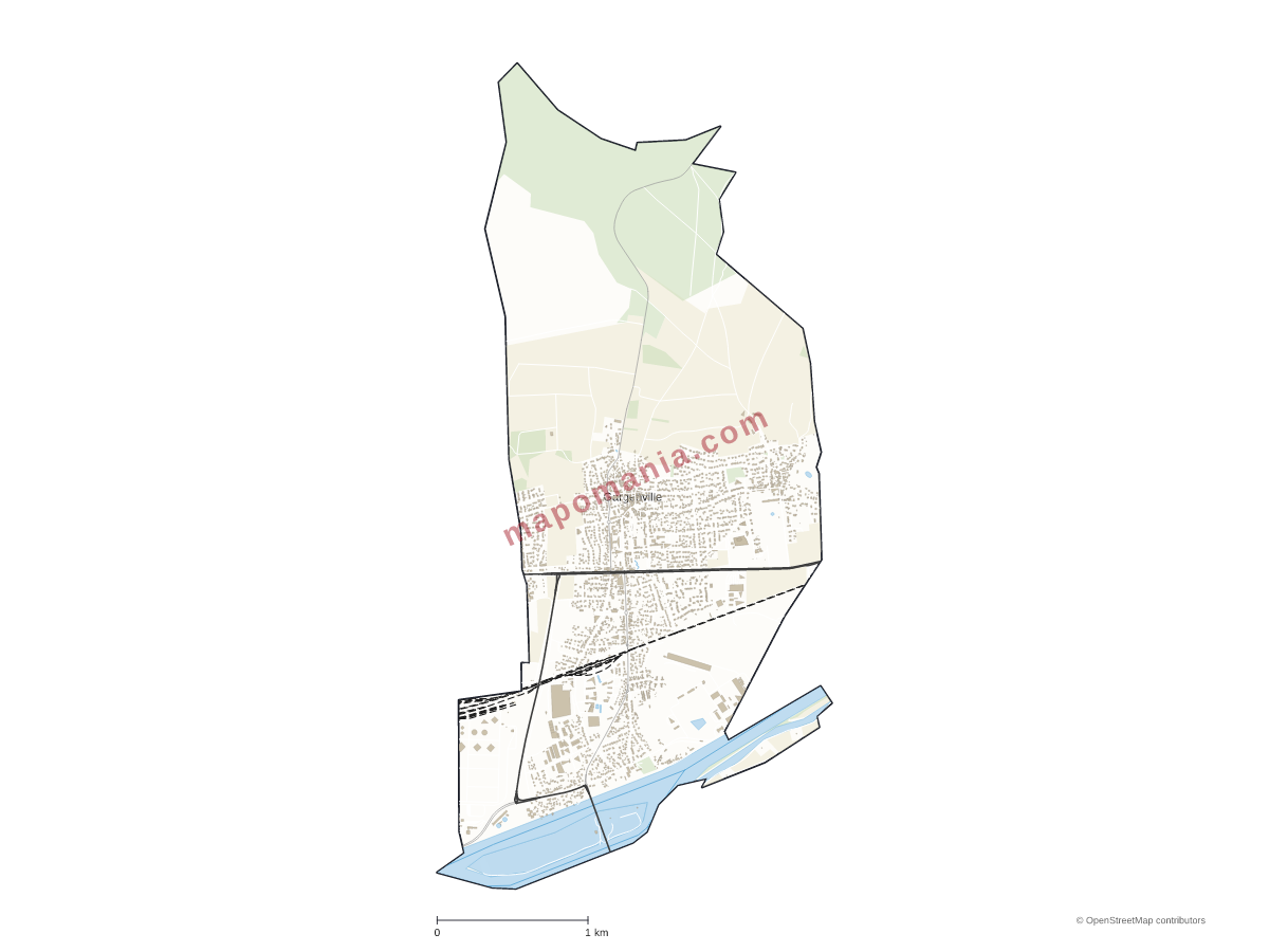 Carte de Gargenville à personnaliser