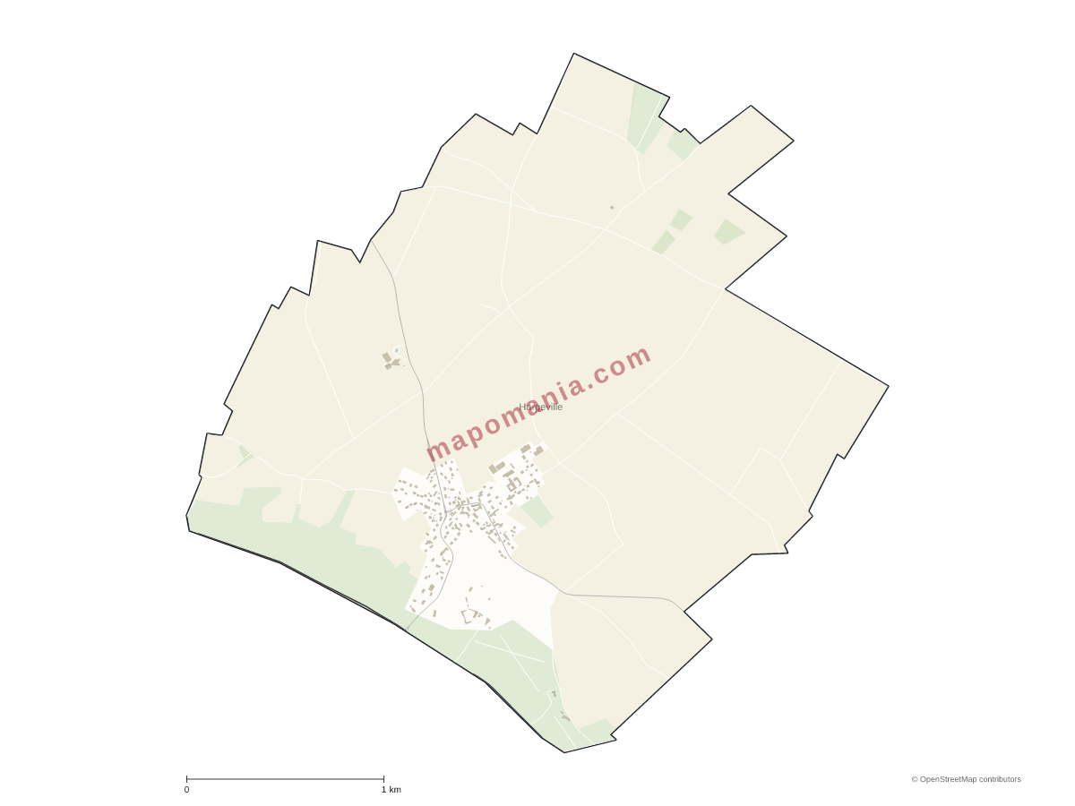 Carte de Hargeville à personnaliser