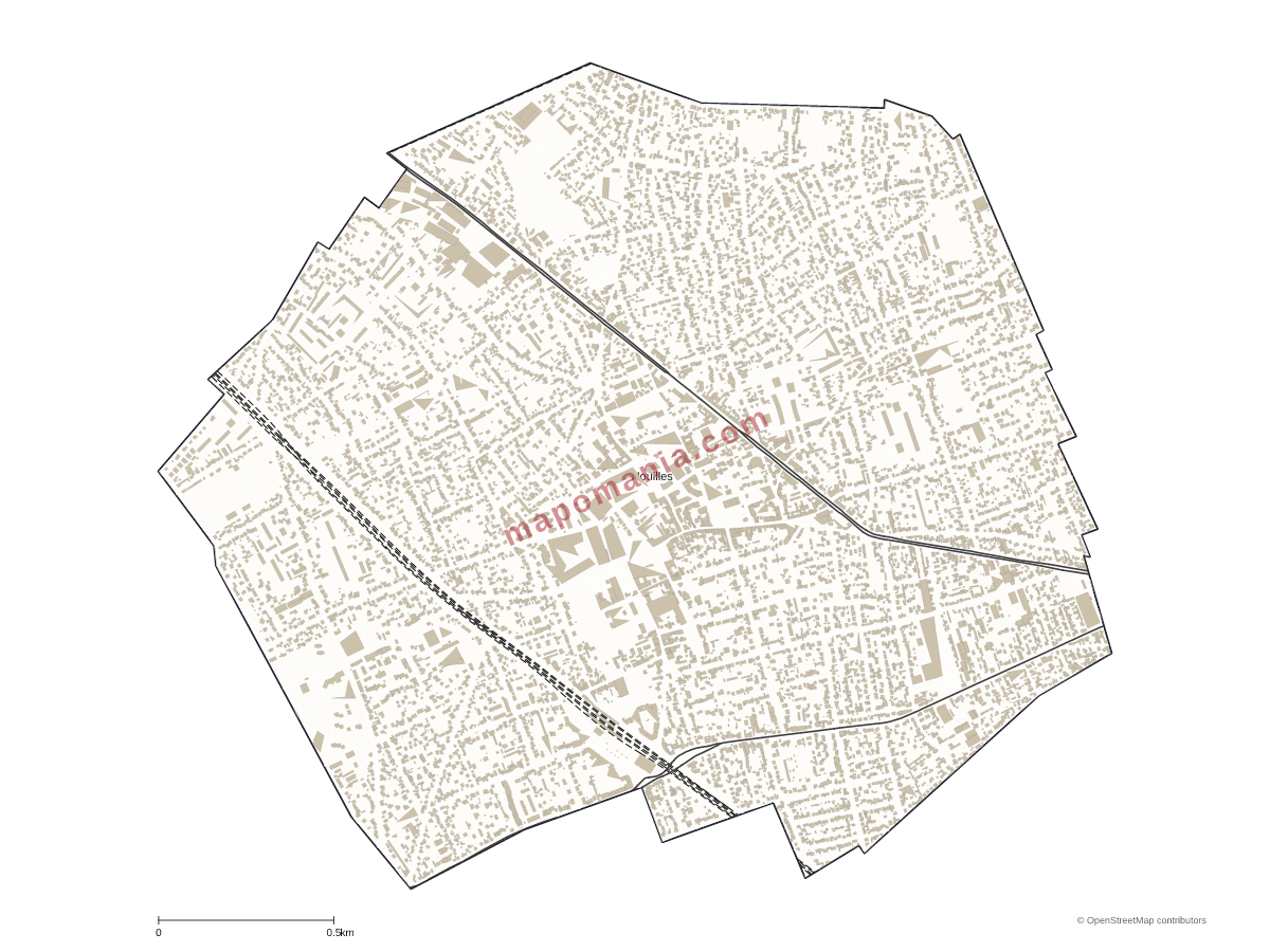 Carte de Houilles à personnaliser