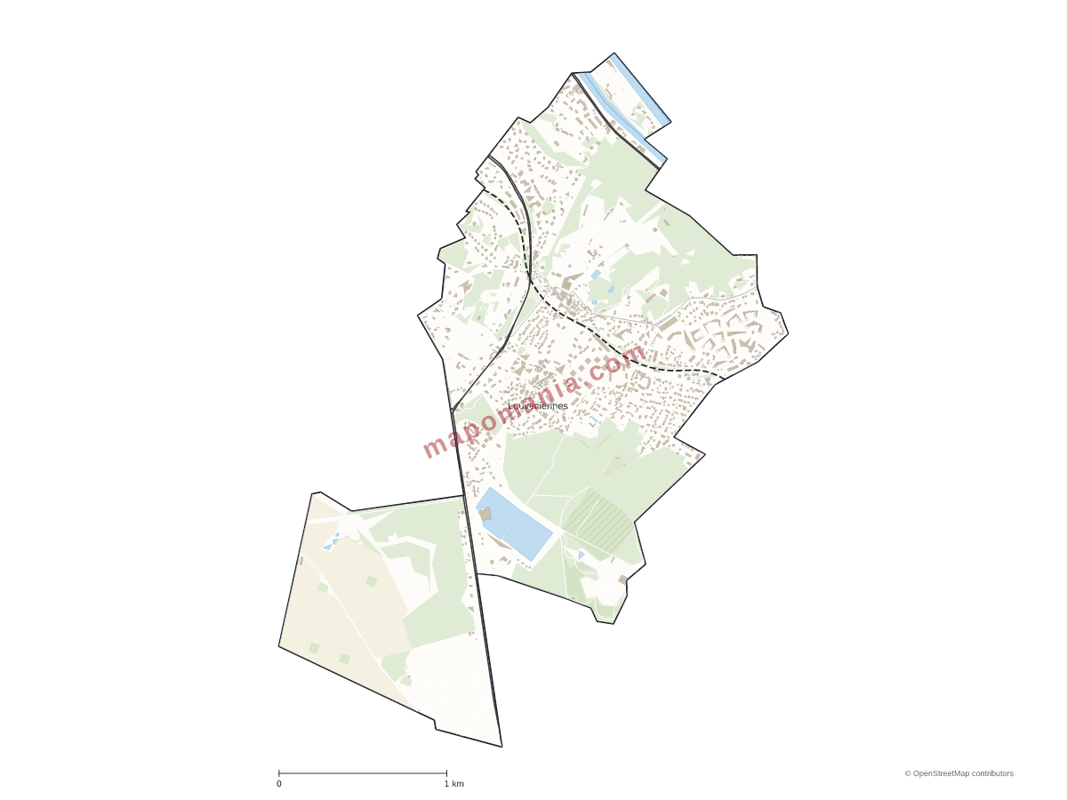 Carte de Louveciennes à personnaliser