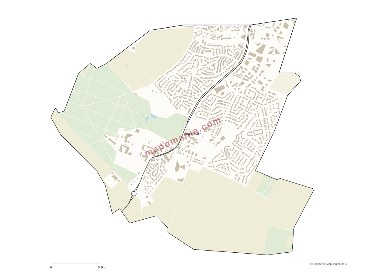 Carte de Magnanville à personnaliser