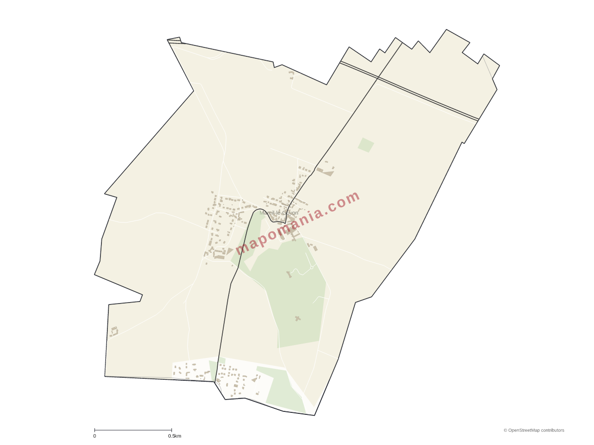 Carte de Mareil-le-Guyon à personnaliser