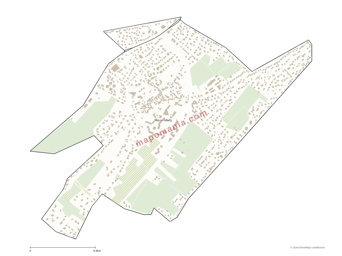 Carte de Mareil-Marly à personnaliser