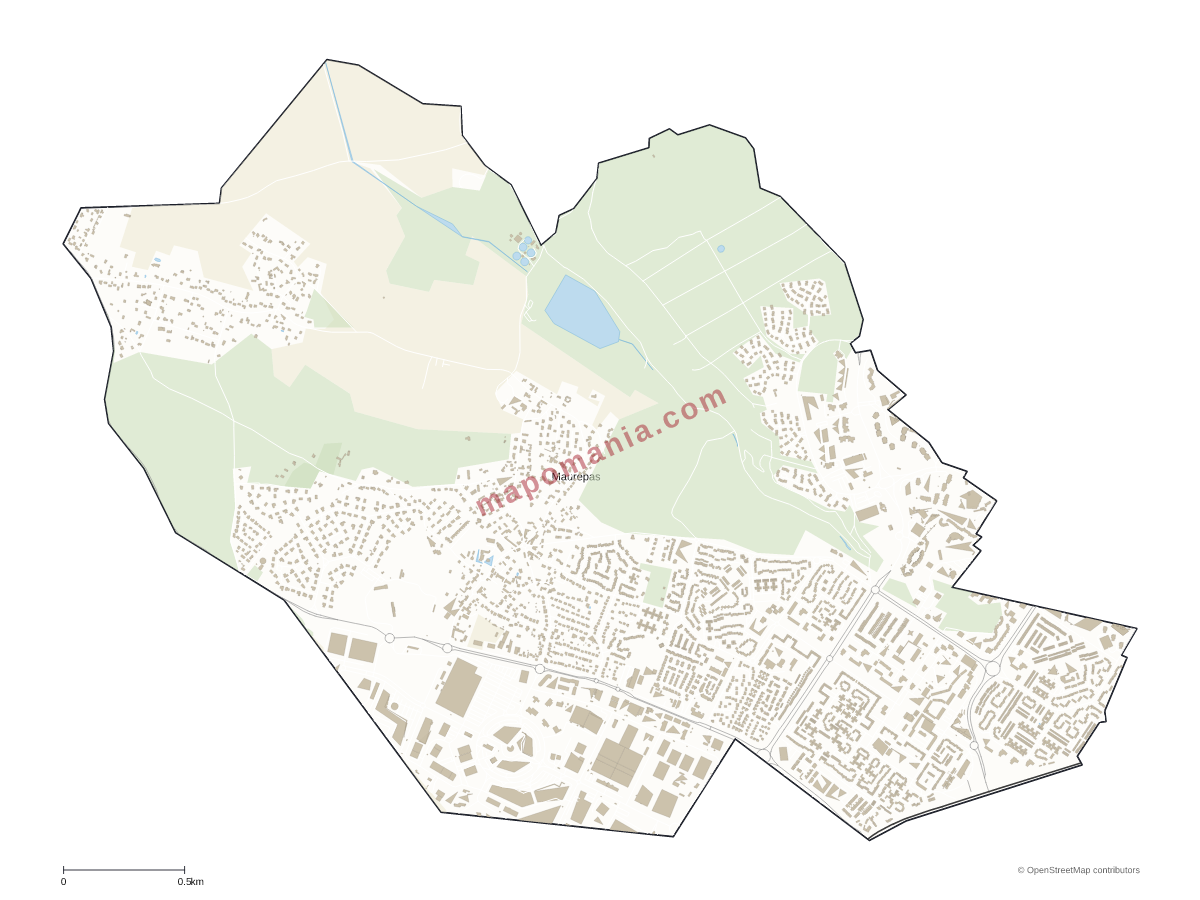 Carte de Maurepas à personnaliser