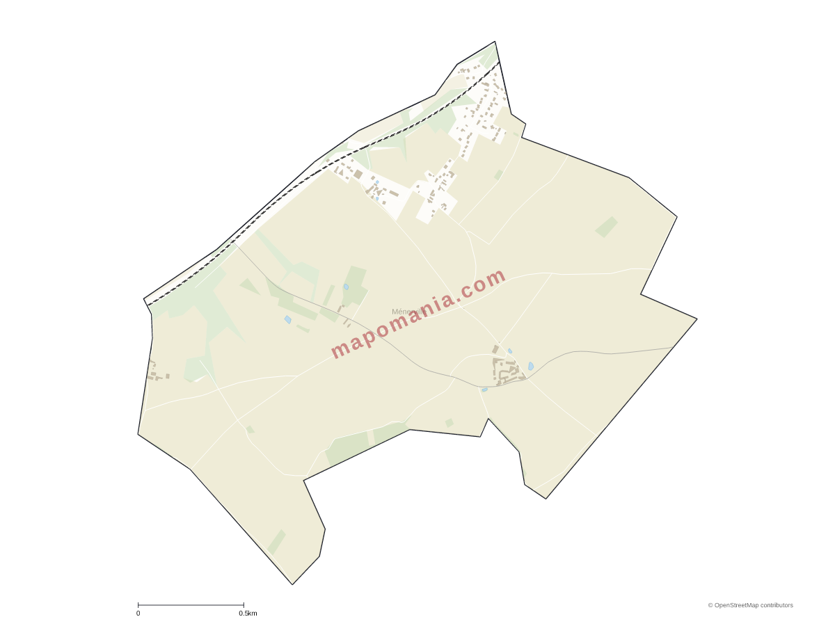 Carte de Ménerville à personnaliser