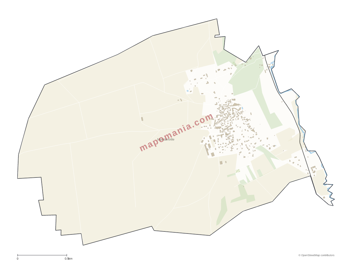 Carte de Montainville à personnaliser
