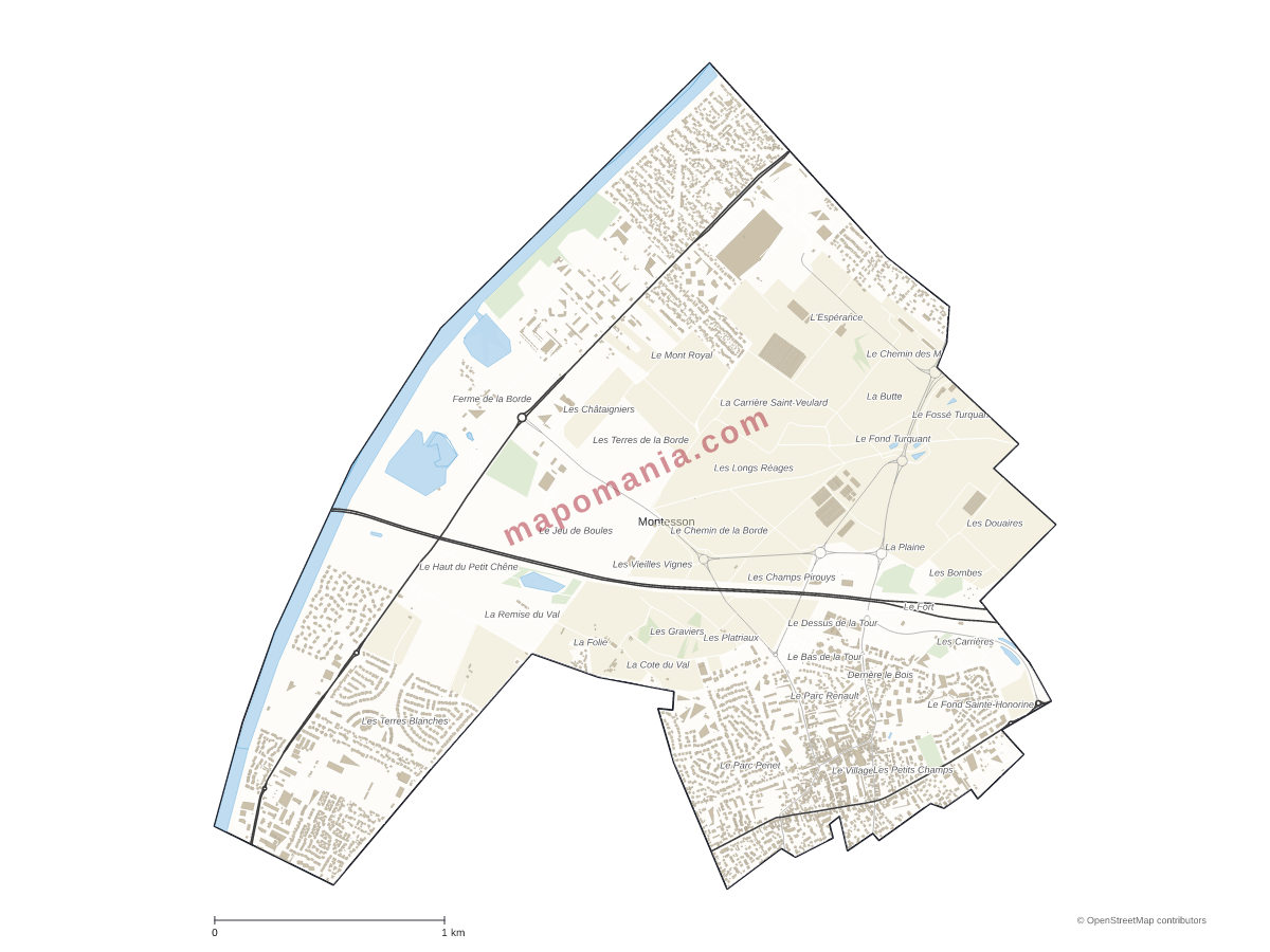 Carte de Montesson à personnaliser