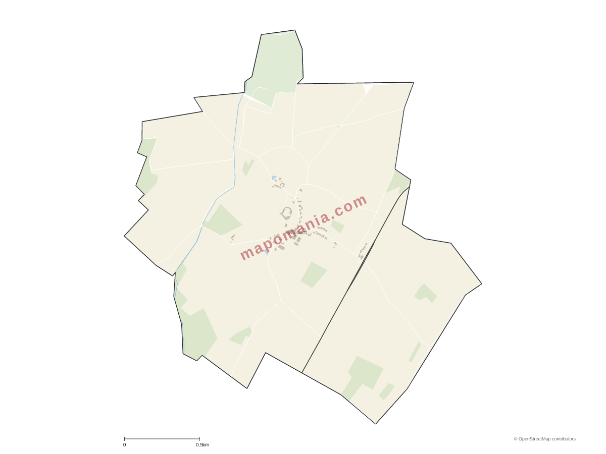 Carte de Mulcent à personnaliser