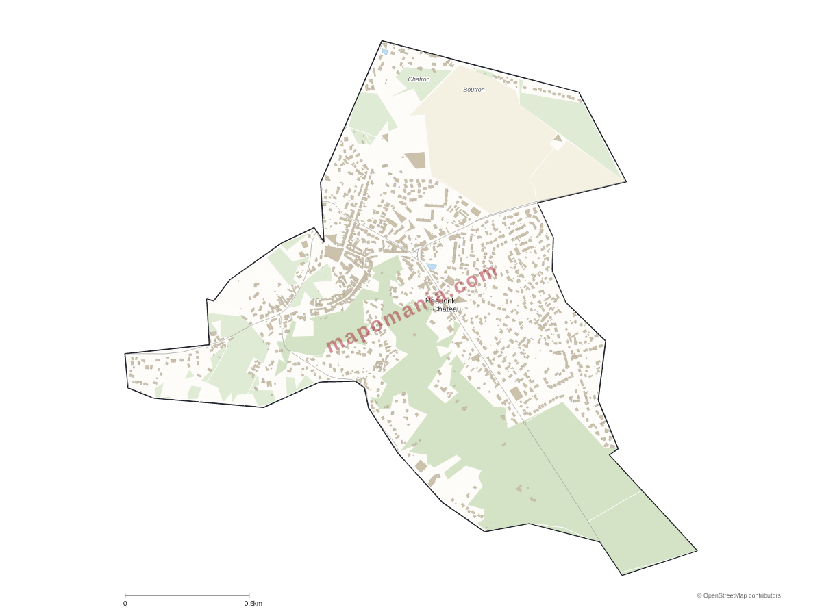 Carte de Neauphle-le-Château à personnaliser