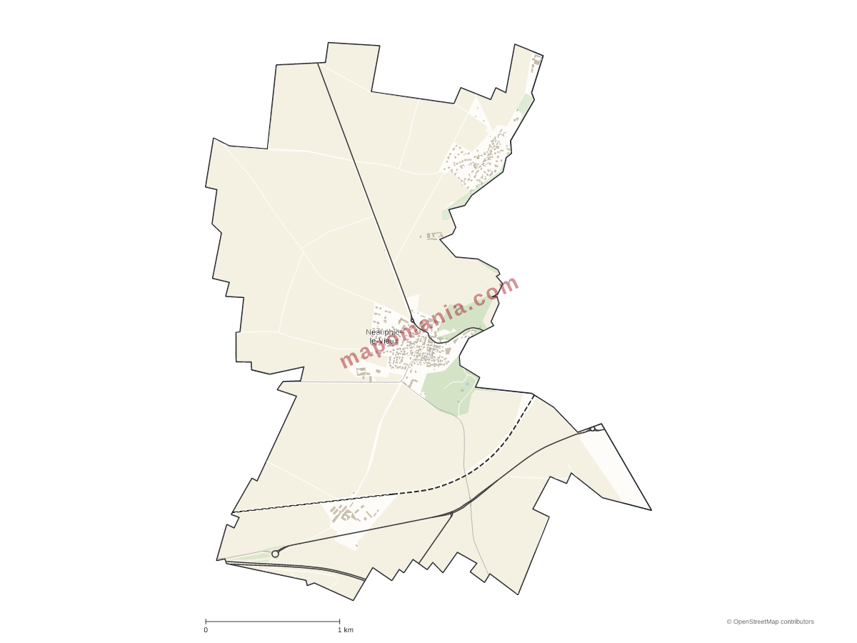 Carte de Neauphle-le-Vieux à personnaliser