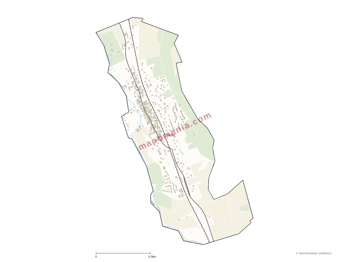 Carte de Nézel à personnaliser