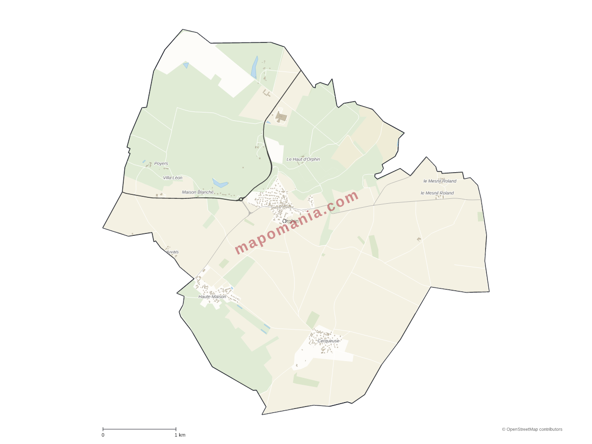 Carte de Orphin à personnaliser
