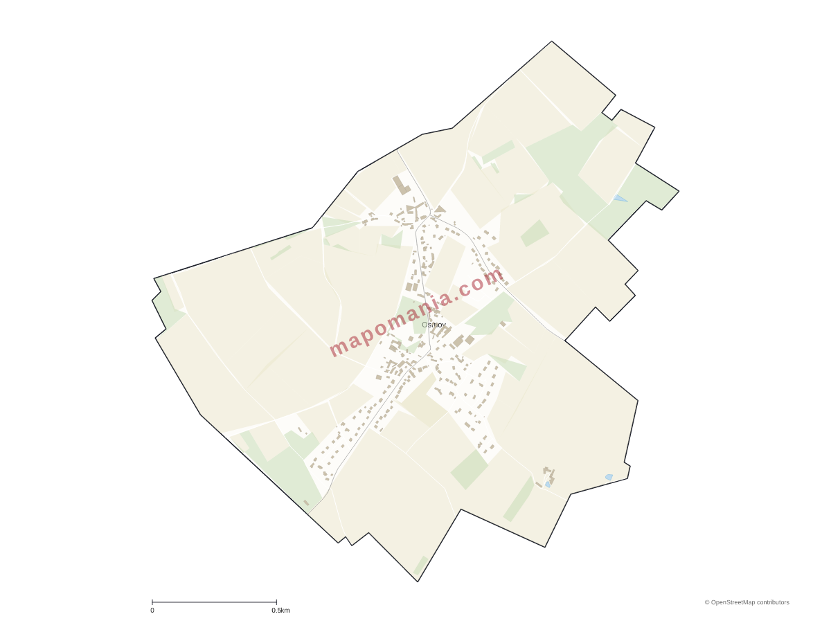 Carte de Osmoy à personnaliser