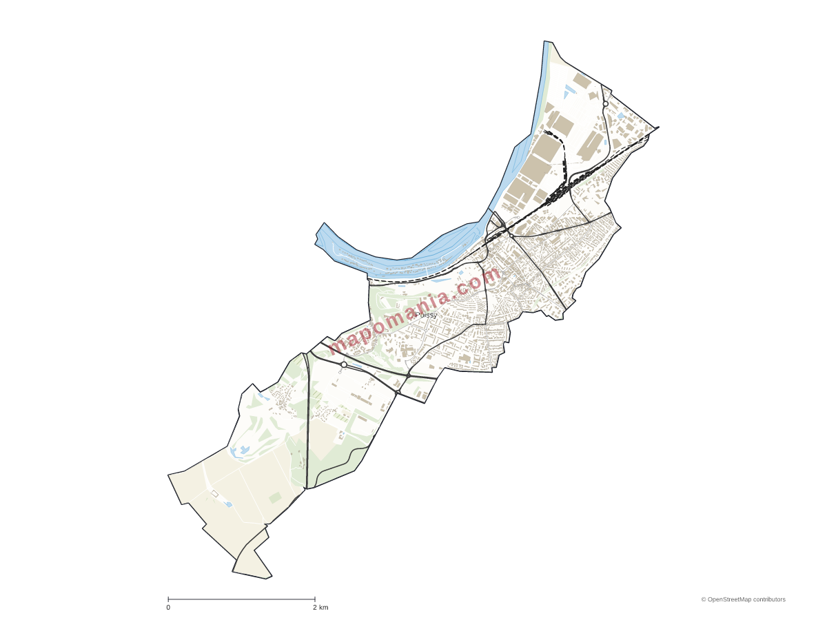 Carte de Poissy à personnaliser