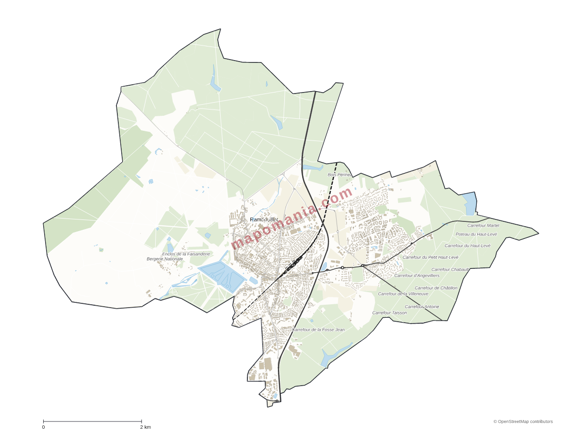 Carte de Rambouillet à personnaliser