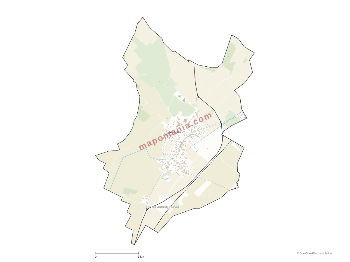 Carte de Richebourg à personnaliser