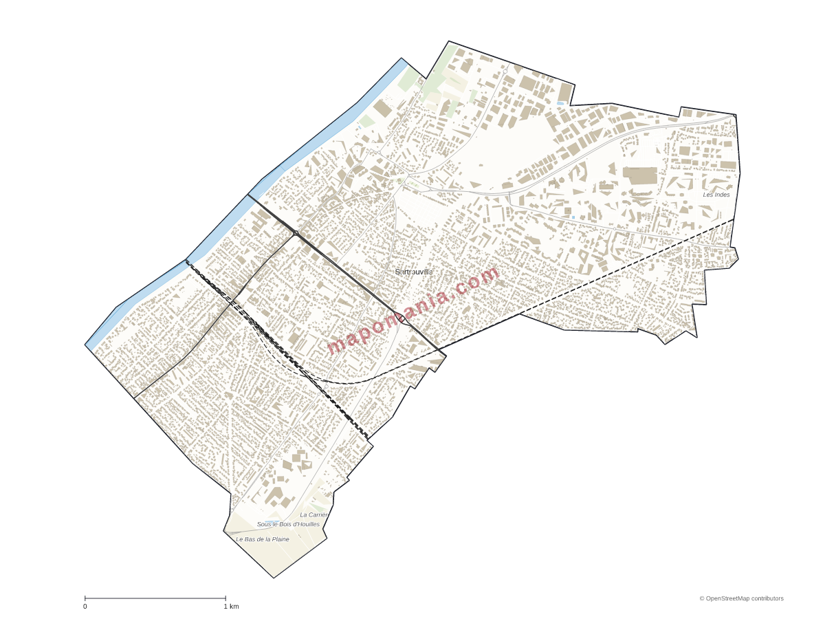 Carte de Sartrouville à personnaliser