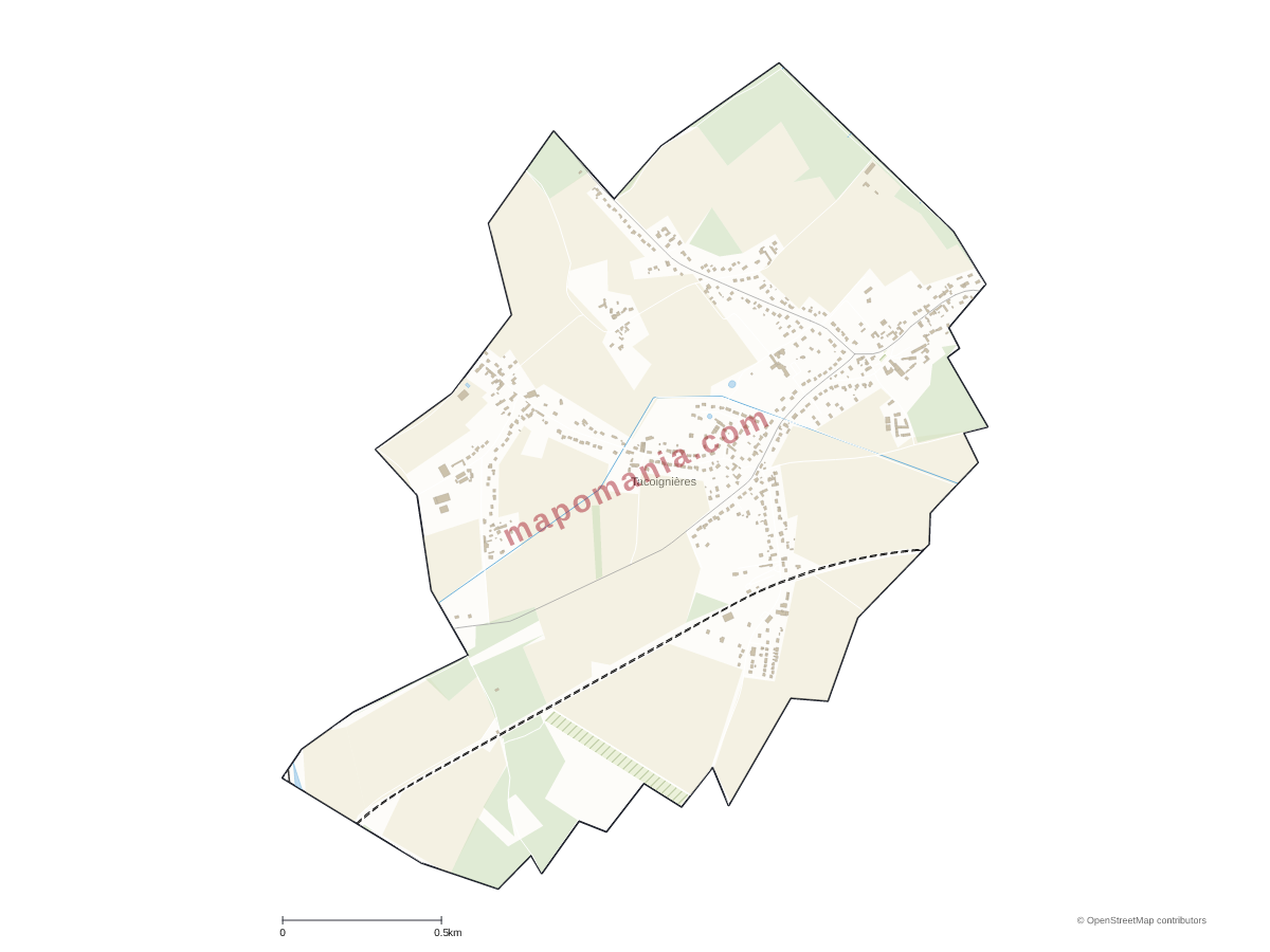 Carte de Tacoignières à personnaliser
