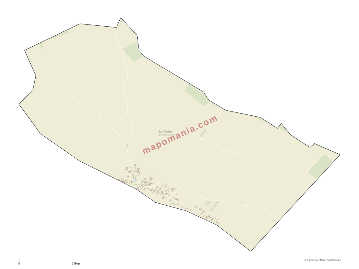 Carte de Le Tertre-Saint-Denis à personnaliser