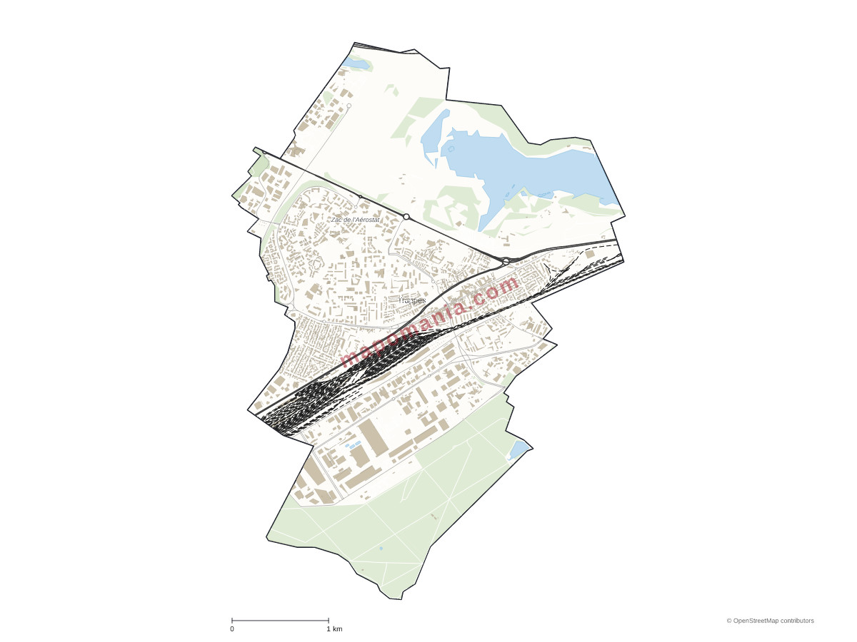 Carte de Trappes à personnaliser