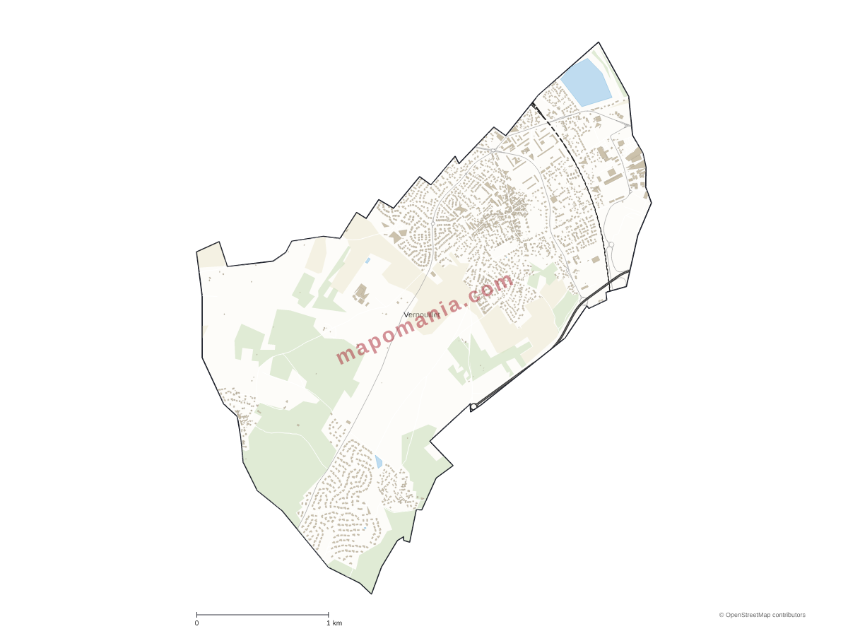 Carte de Vernouillet à personnaliser