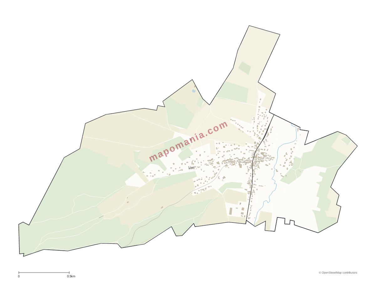 Carte de Vert à personnaliser