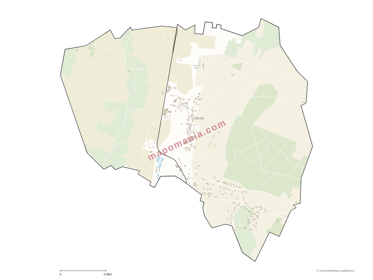 Carte de Villette à personnaliser