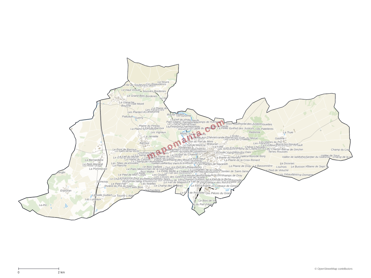 Carte de Airvault à personnaliser