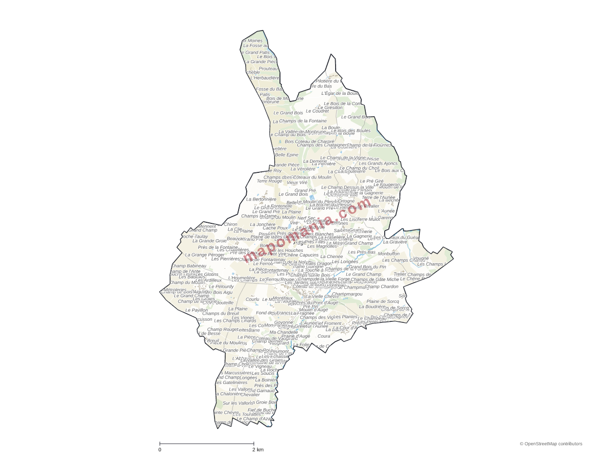 Carte de Augé à personnaliser