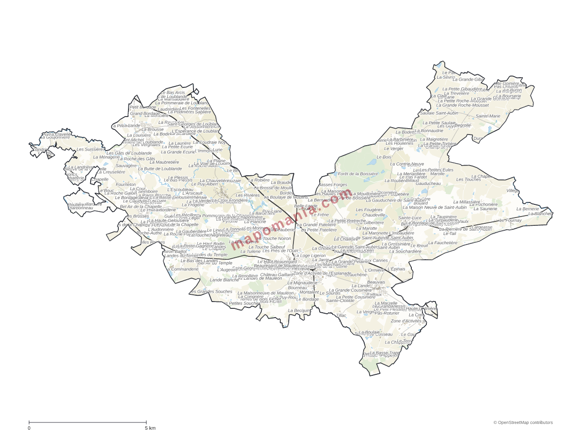 Carte de Mauléon à personnaliser