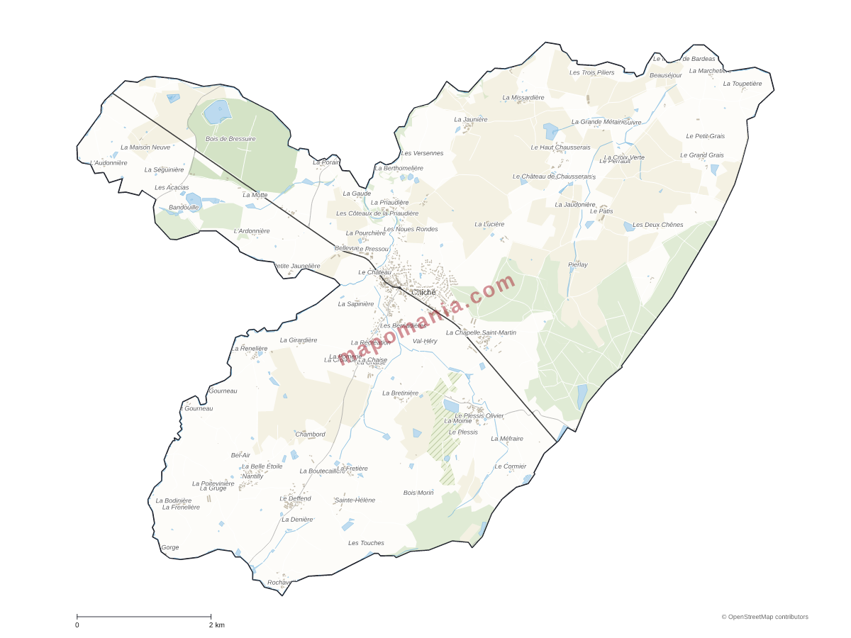 Carte de Chiché à personnaliser