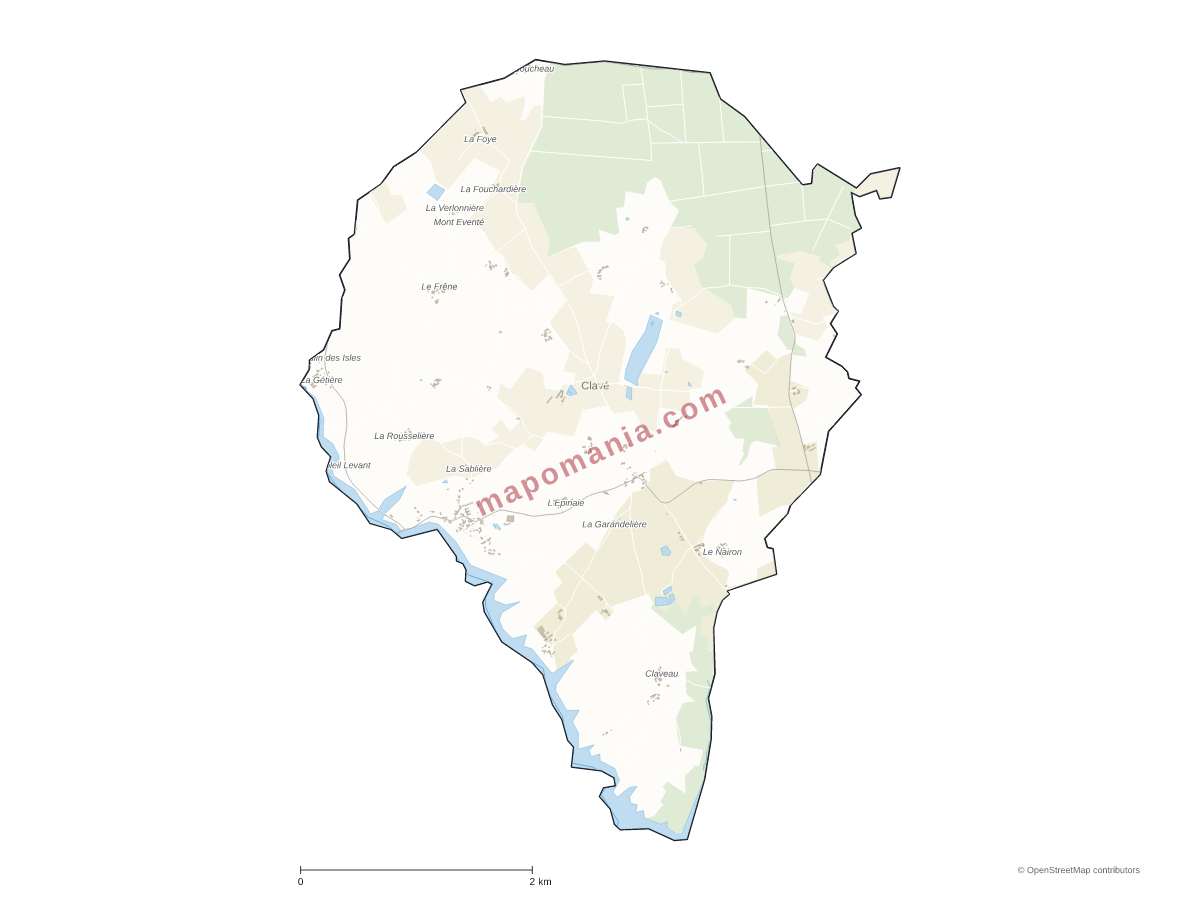 Carte de Clavé à personnaliser