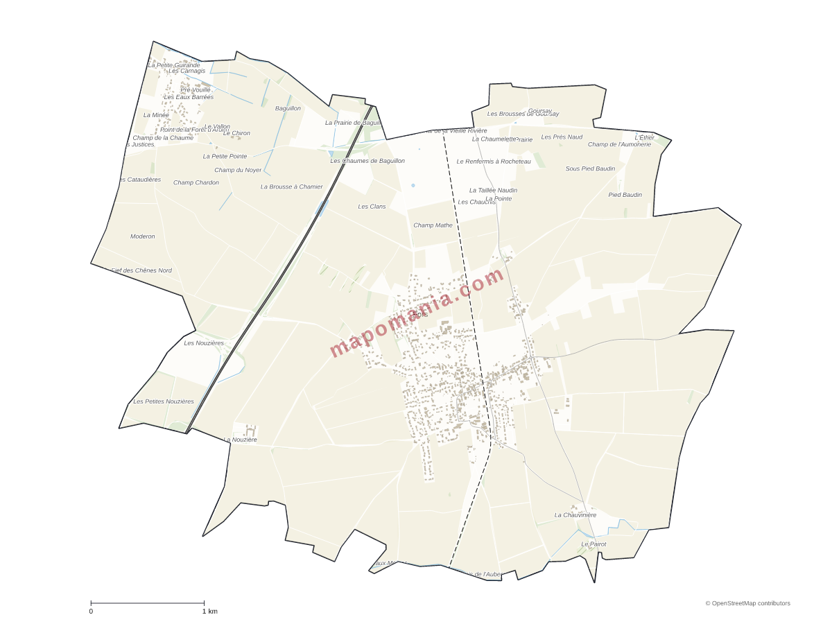 Carte de Fors à personnaliser