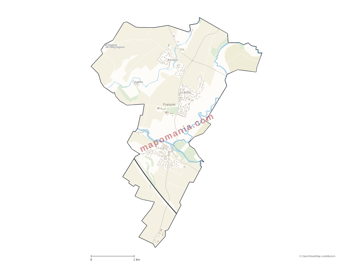 Carte de François à personnaliser