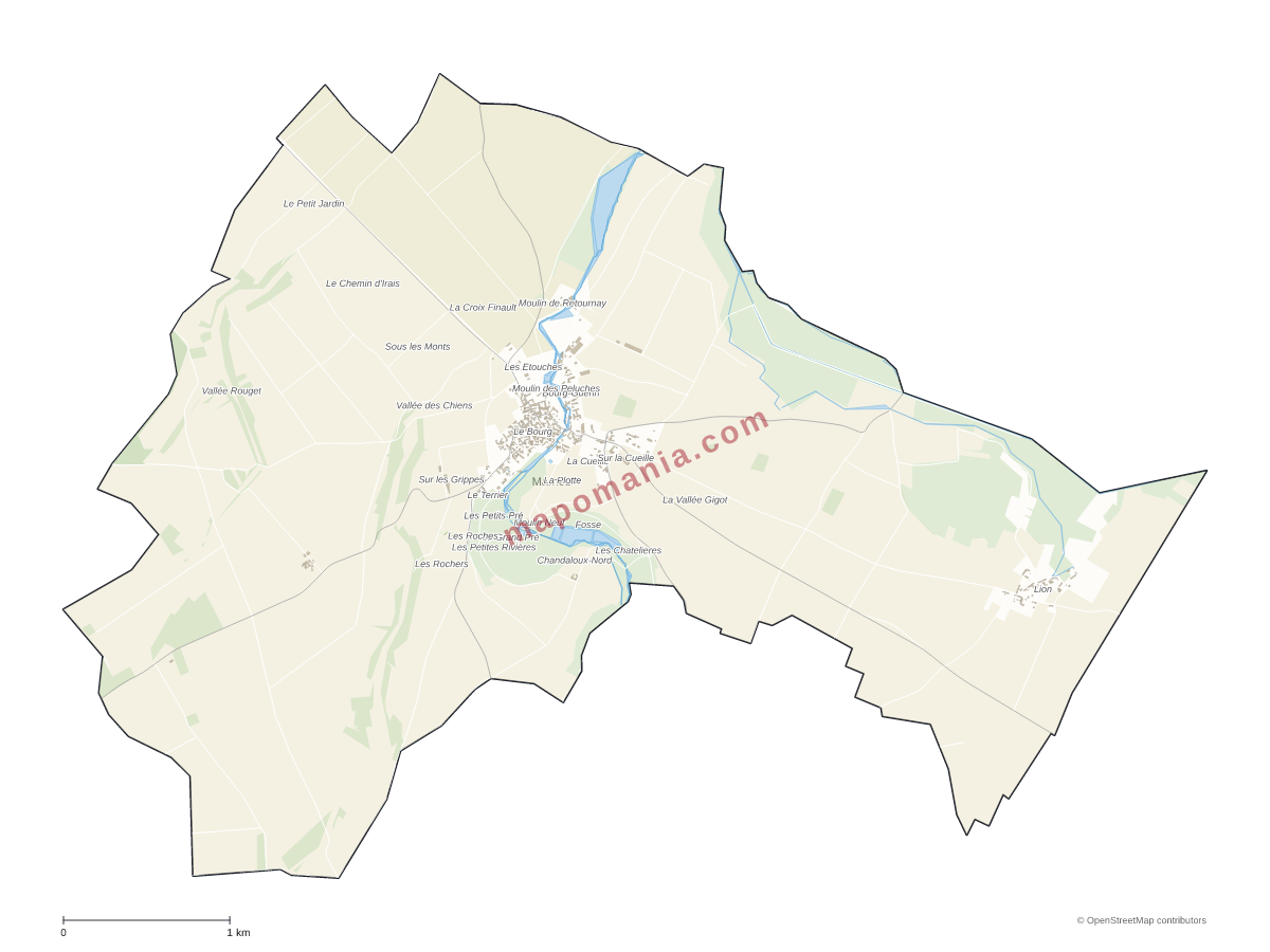 Carte de Marnes à personnaliser