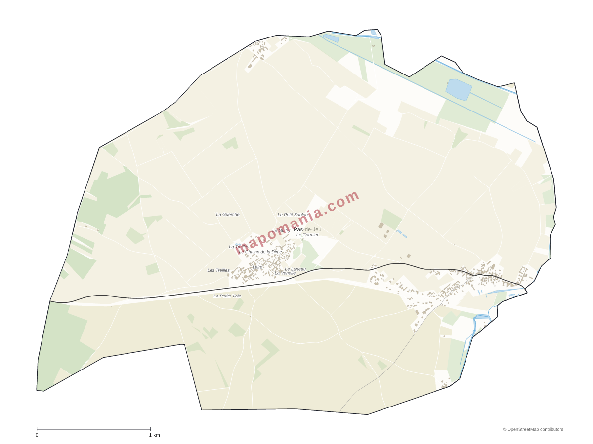 Carte de Pas-de-Jeu à personnaliser