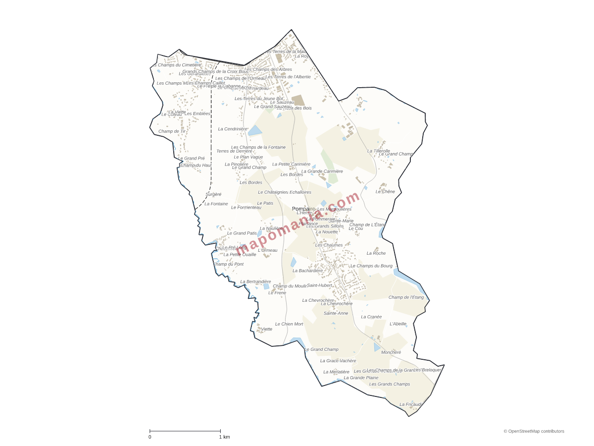 Carte de Pompaire à personnaliser